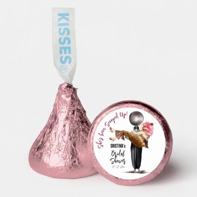 Modern Ice cream Scooped Up Bridal Shower Hershey®'s Kisses® (Front)