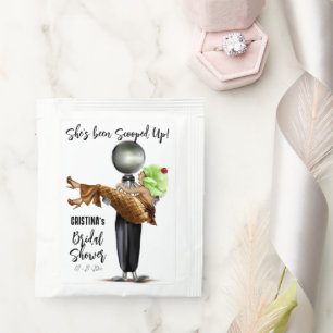 Modern Ice cream Scooped Up Bridal Shower Tea Bag Drink Mix