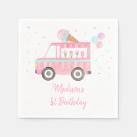 Modern Ice Cream Truck Birthday
