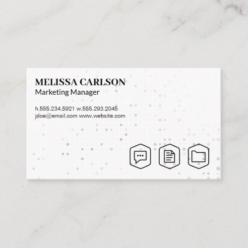 Modern Icons  Sales Marketing Business Card