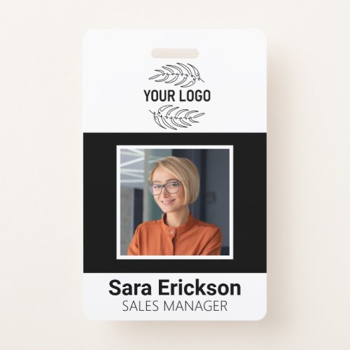 Modern ID Card Business Employee QR Badge