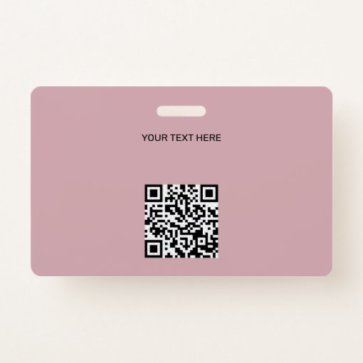 company id card with qr code