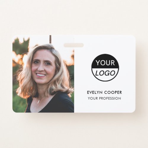 Modern ID Card  Logo Photo Business Employee Badg Badge