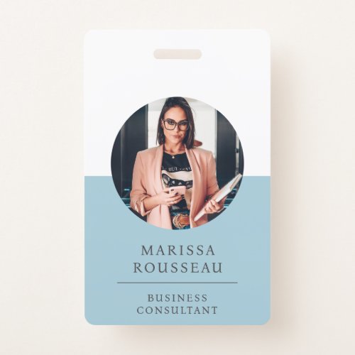 Modern ID Card  Minimalist Business Consultant Badge