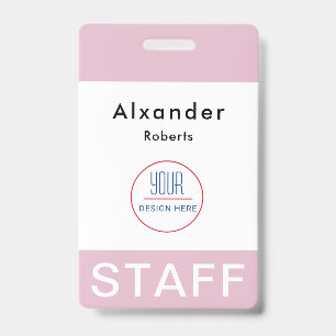 Modern ID Card Minimalist Business Employee Badge