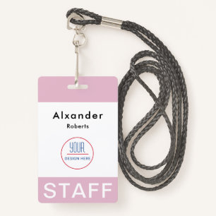 Modern ID Card   Minimalist Business Employee  Badge