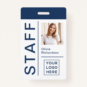 Modern ID for Company Staff with Photo and Logo Badge