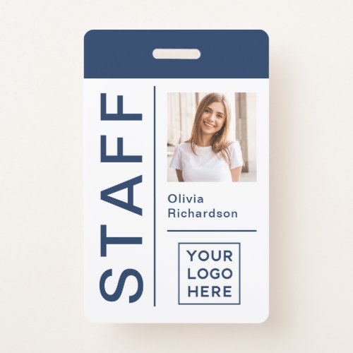 Modern ID for Company Staff with Photo and Logo  Badge