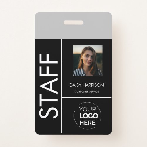 Modern ID for Company Staff with Photo and Logo Badge