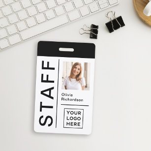 Modern ID for Company Staff with Photo and Logo   Badge