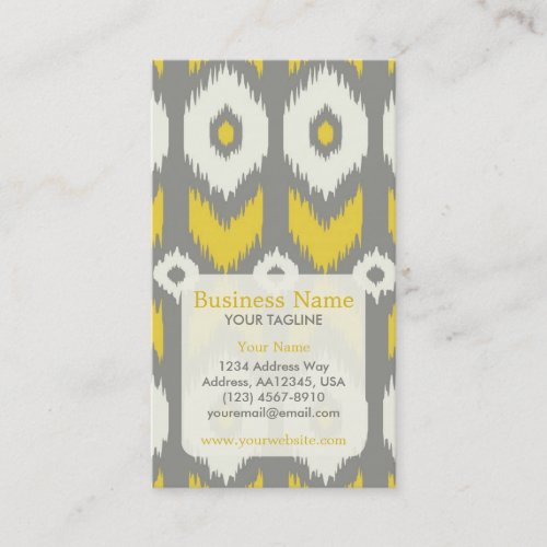 Modern Ikat Pattern Appointment Business Card