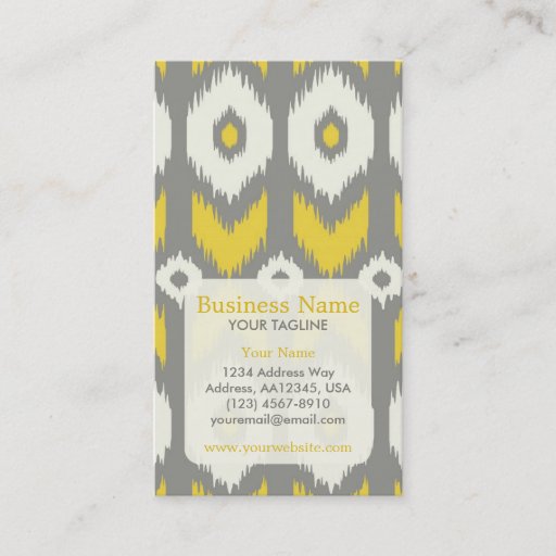 Customizable Modern Ikat Pattern Appointment Business Card