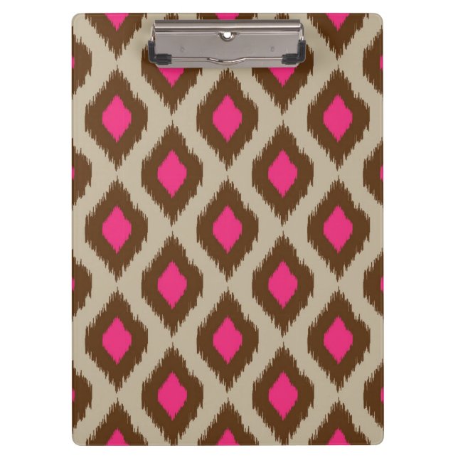 Modern ikat pattern clipboard (Front)