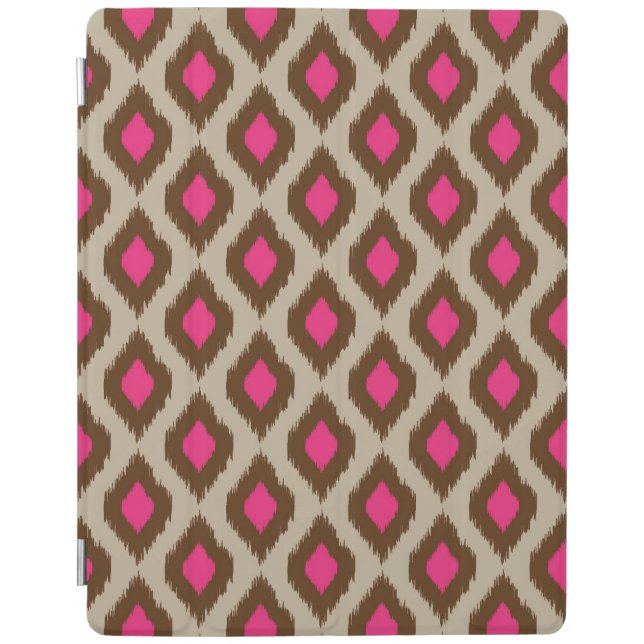 Modern ikat pattern iPad smart cover (Front)
