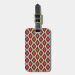 Modern ikat pattern luggage tag