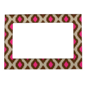 Modern ikat pattern magnetic frame