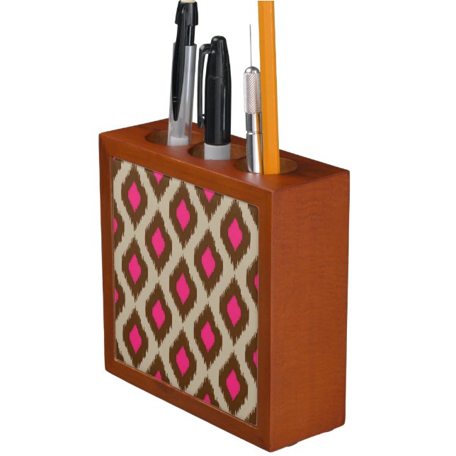 Modern ikat pattern Pencil/Pen holder (In Situ)