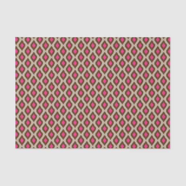Modern ikat pattern tissue paper (Front)
