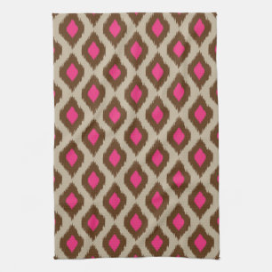 Modern ikat pattern towel