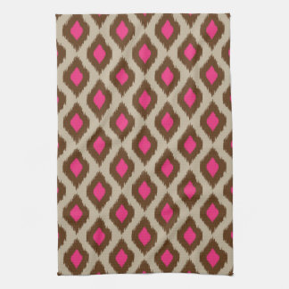 Modern ikat pattern towel