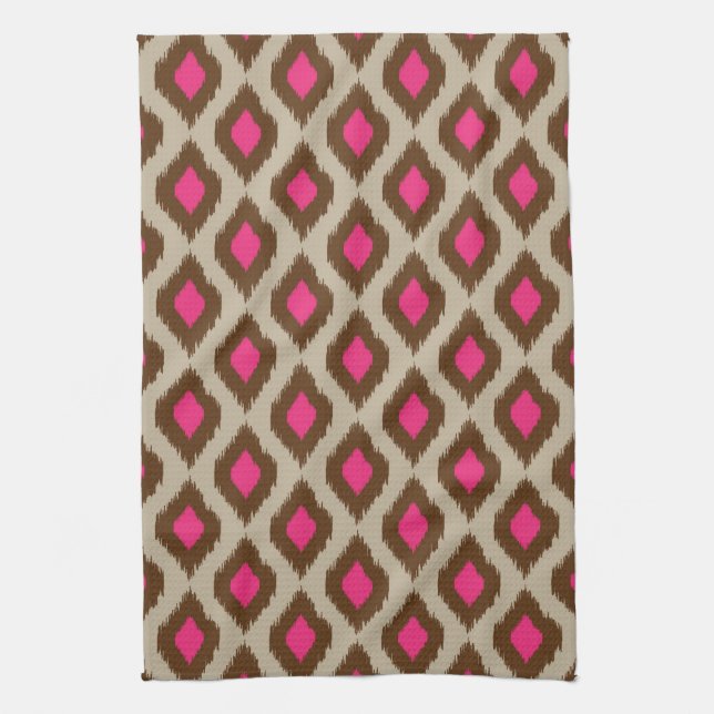 Modern ikat pattern towel (Vertical)