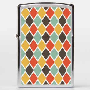 Modern ikat tribal fashion pattern zippo lighter