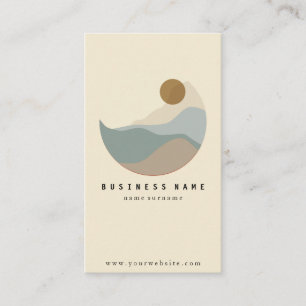 Modern Illustration Minimalist Business Card