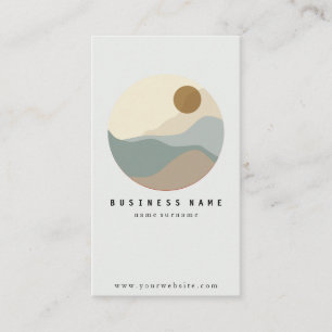 Modern Illustration Minimalist Business Card