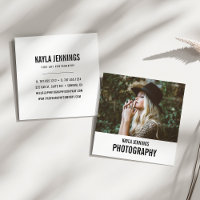 Modern Impression | Photographer Square Business Card