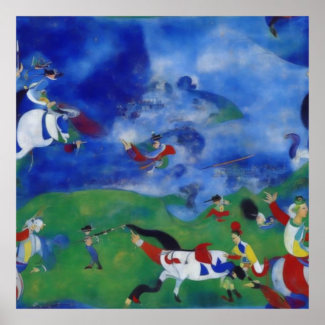 Modern Impressionist An Ancient Chinese Battle Poster (Front)