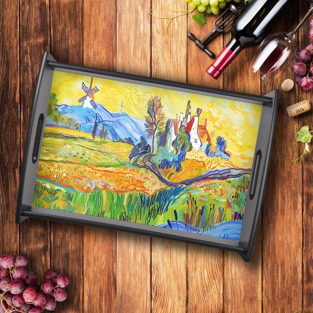 Modern Impressionist Art Summer Provence Scenery Serving Tray (Creator Uploaded)