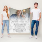 Modern In Loving Memory Marble Photo Keepsake