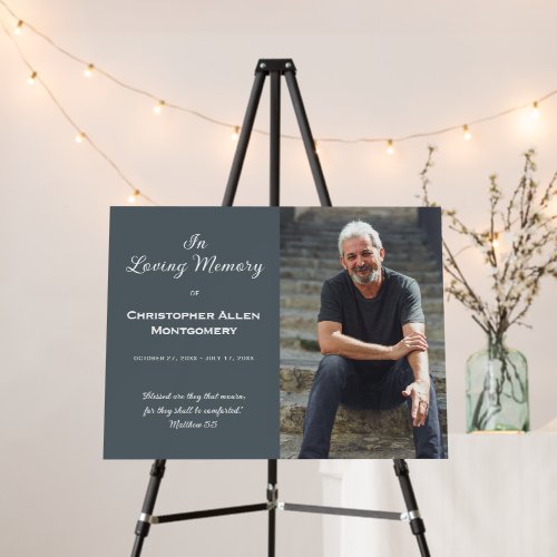 Modern In Loving Memory Memorial Photo