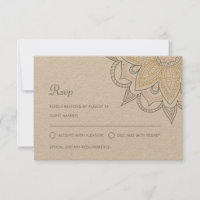 Modern Indian Elegant Mehndi Hindu Wedding Kraft
