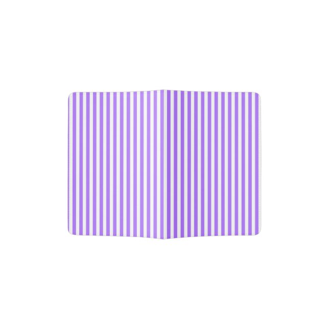 Modern indigo stripes pattern passport holder (Opened)
