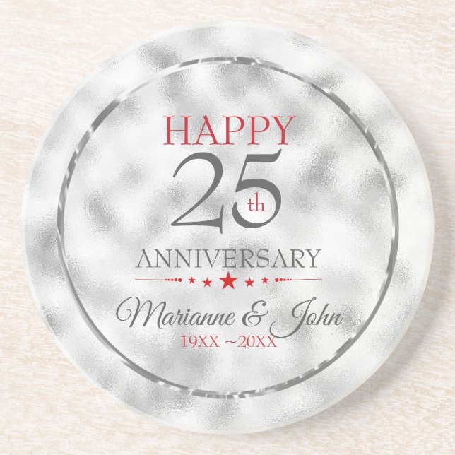 Modern Indistinctly Light Gray Glass Drink Coaster (Front)