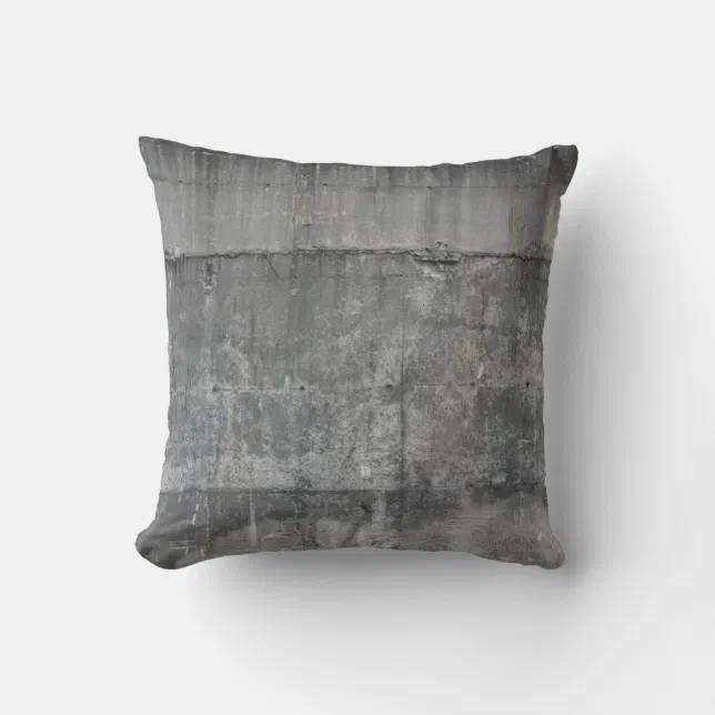 modern industrial concrete loft pillow 2 | Zazzle