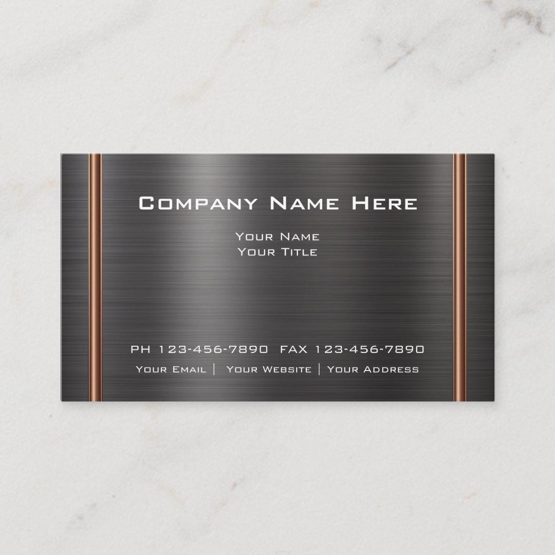 Modern Industrial Design Business Card Zazzle