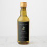 Modern Infused Olive Oil Thank You Label Black