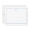 Modern Initial Light Blue Border Stationery