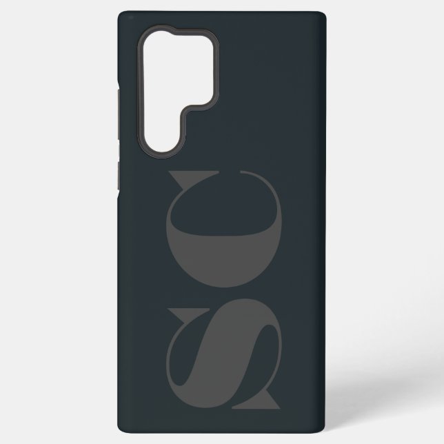 Modern Initial Minimal  Samsung Galaxy Case (Back)