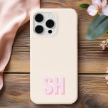 Modern Initial Monogram iPhone 15 Pro Max Case<br><div class="desc">Modern Initial Monogram Phone Case. Create your own personalized iPhone Case with custom initial name.</div>