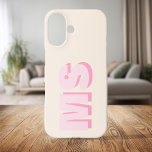 Modern Initial Monogram iPhone 16 Case<br><div class="desc">Create your own personalized iPhone Case with custom initial name in modern typography. Available in a variety of colors and styles.</div>