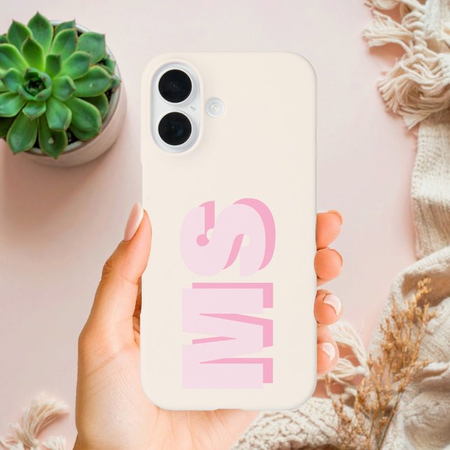 Modern Initial Monogram Iphone Case (Creator Uploaded)