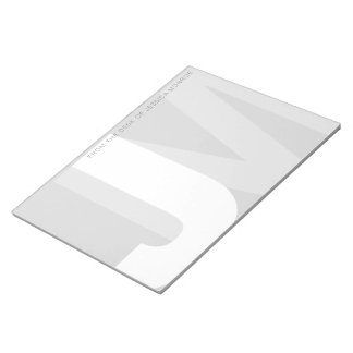 Modern Initials From the Desk Of Notepad