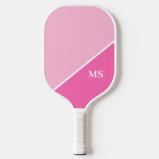 Modern Initials Monogram Pickleball Paddle