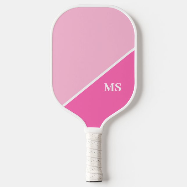 Modern Initials Monogram Pickleball Paddle (Front)