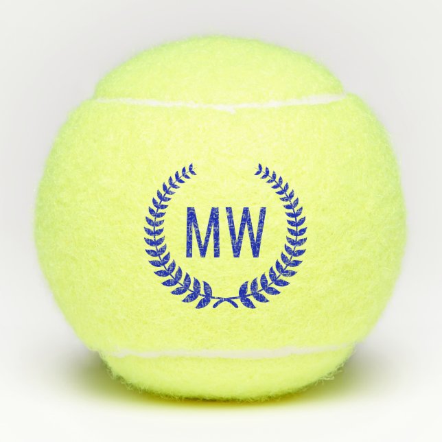 Modern Initials Tennis Balls (Front)