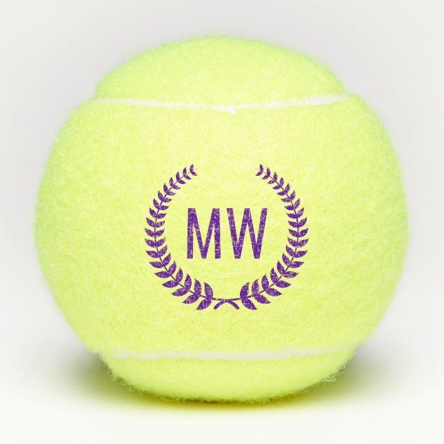 Modern Initials Tennis Balls (Front)