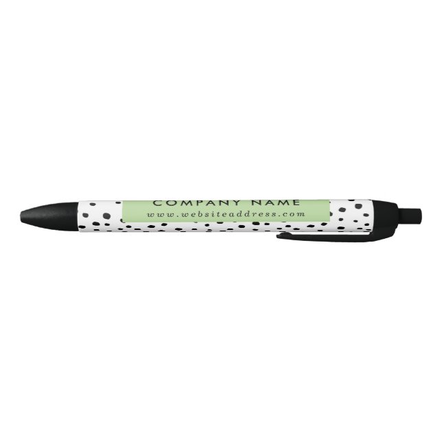Modern Ink Dots Patterned Company/Event Pen (Bottom)
